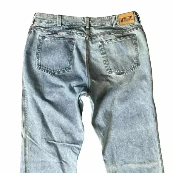 Duluth Trading Co. Ballroom Men's Size 38x34 Relaxed Fit Jeans Cotton Denim - Picture 4 of 6